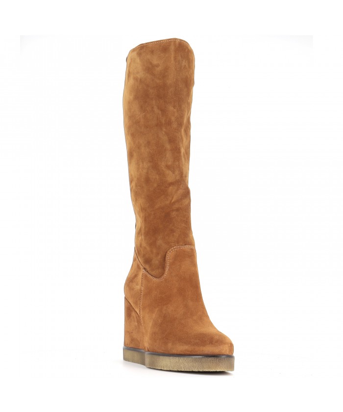 Bottes clearance compensées daim