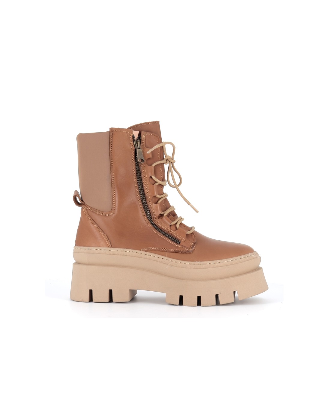 Bottines à lacets Curtis - Camel