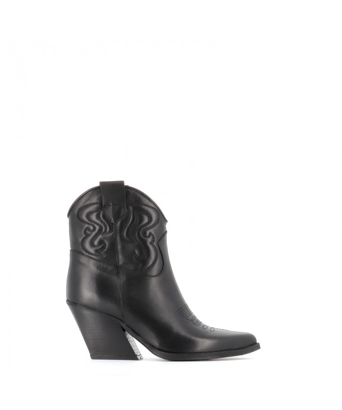 BOOTS SANTIAG INDIA CUIR NOIR