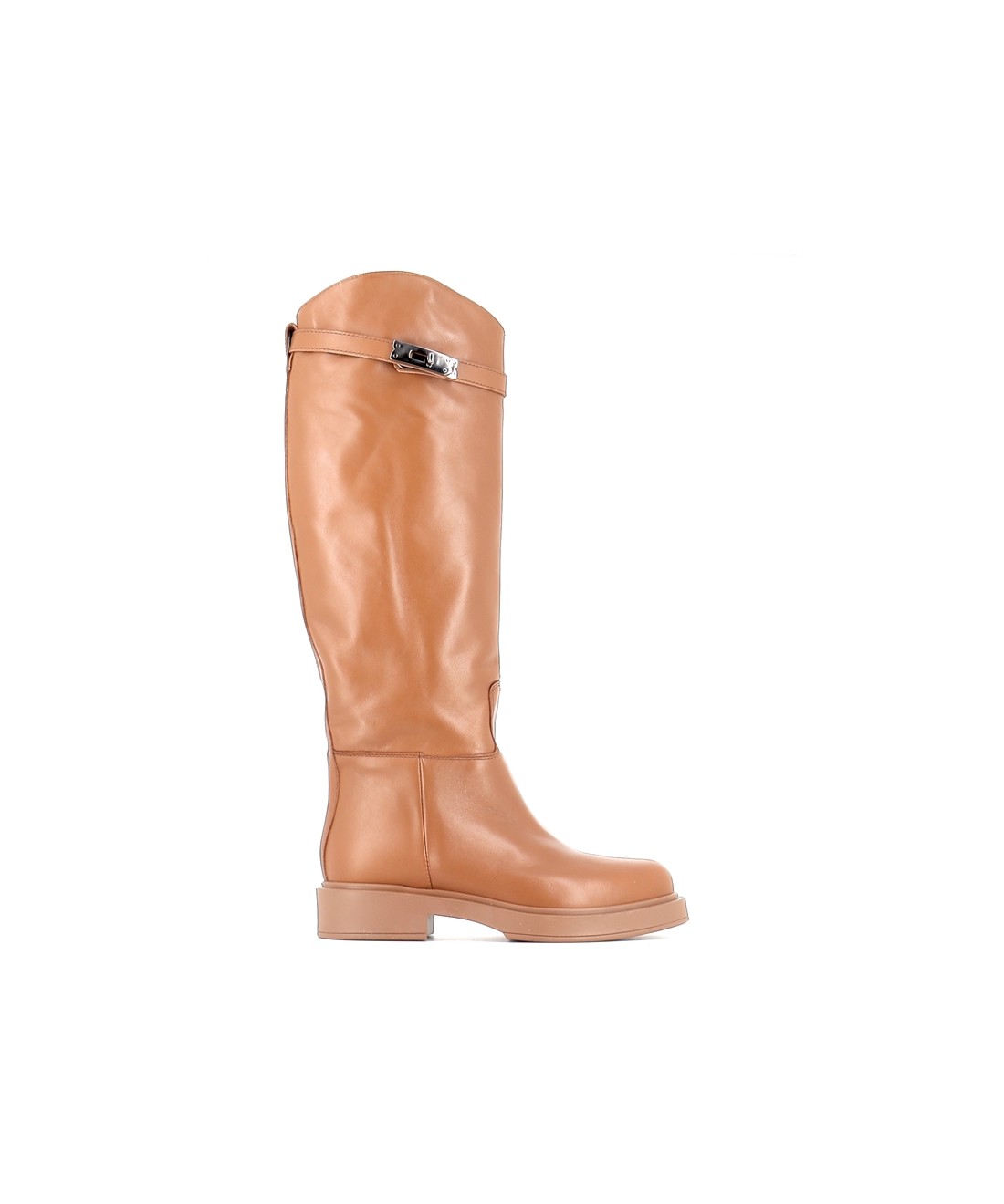 BOTTE CAVALIERE MANILA CUIR CAMEL