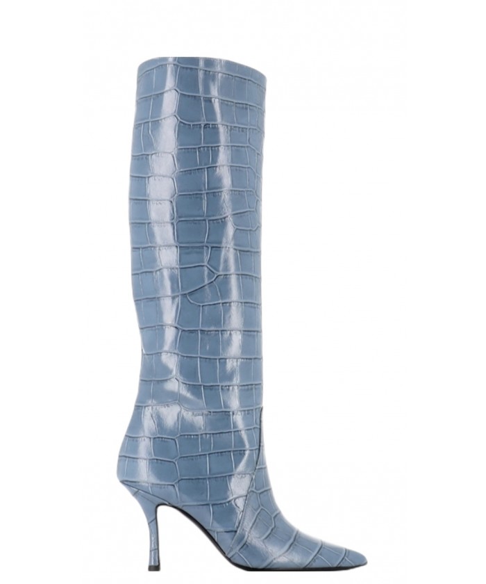 Bottes cuir bleu shop