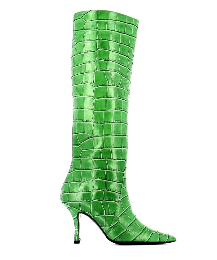 BOTTE SUNNY CUIR VERT EFFET...