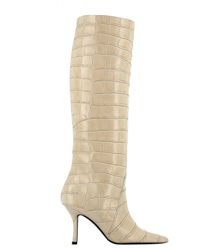 BOTTE SUNNY CUIR BEIGE...