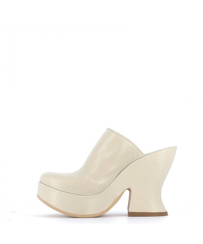 Sabot deals compensé cuir