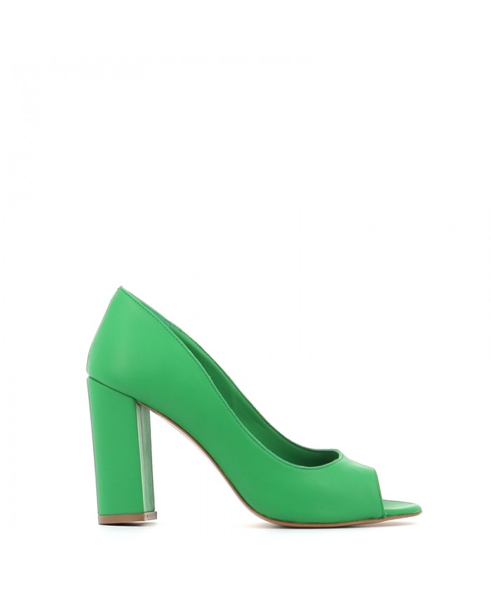 ESCARPIN LYDIA CUIR VERT