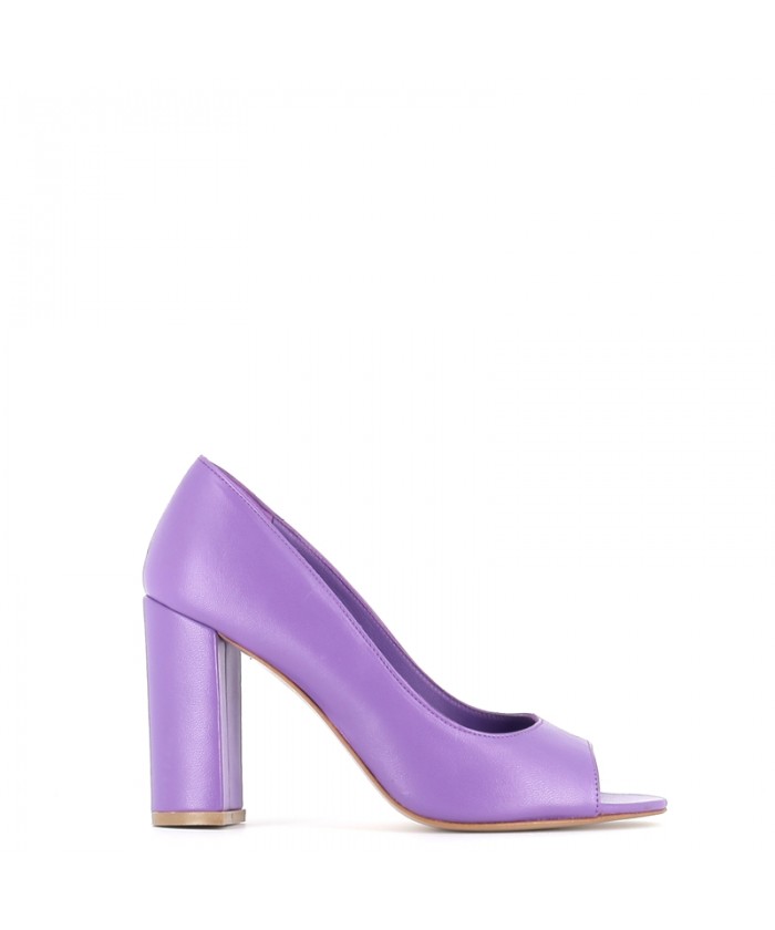 ESCARPIN LYDIA CUIR VIOLET...