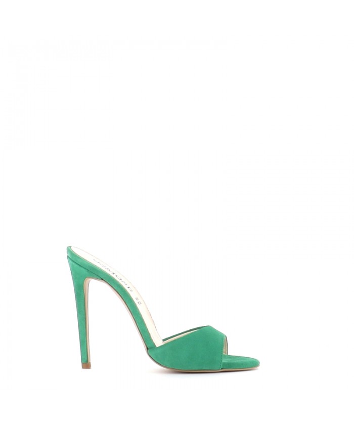 SUZY MULE DAIM VERT