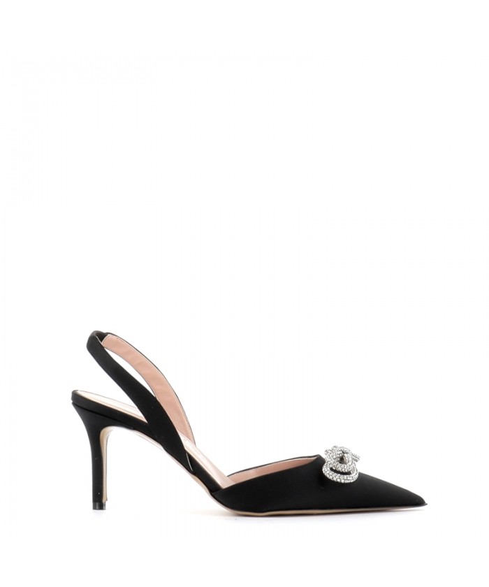 ESCARPIN ROSALIE SATIN NOIR