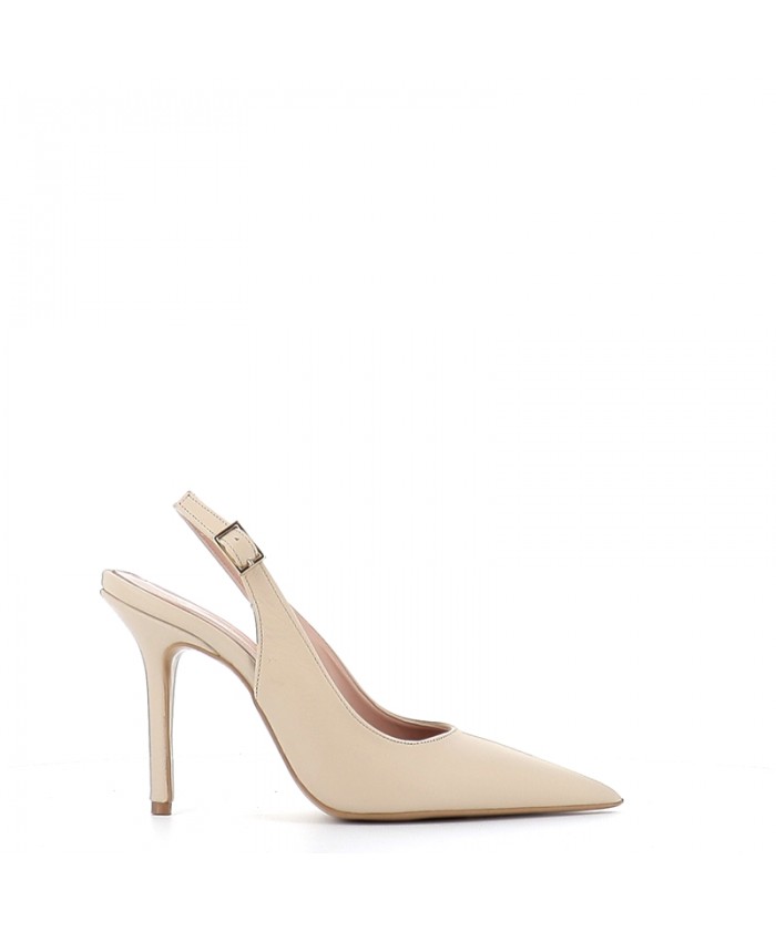 ESCARPIN CARLITA CUIR BEIGE