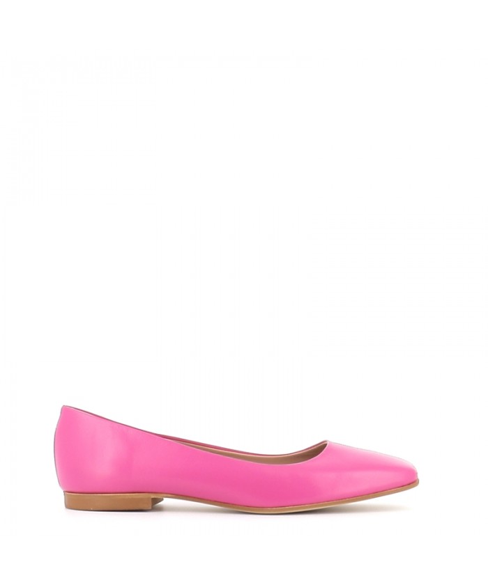 BALLERINE WOLFY CUIR FUXIA