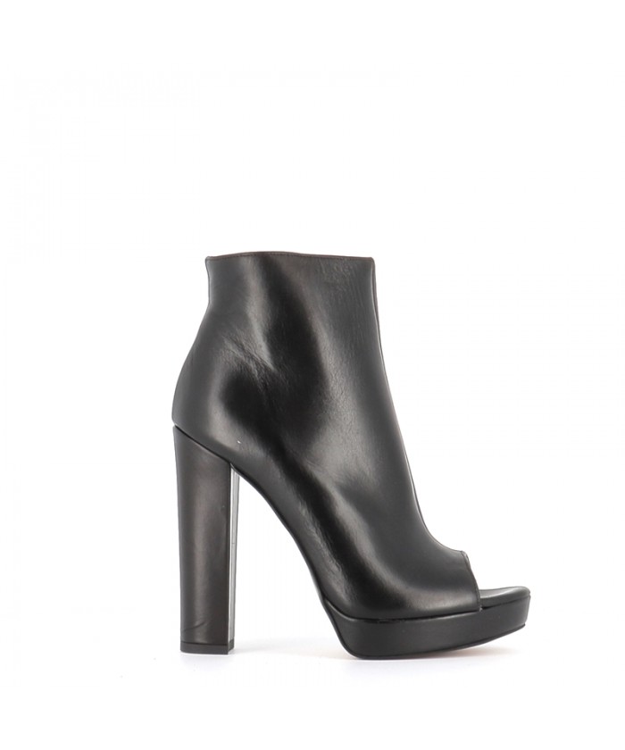 BOTTINE OPHELIA CUIR NOIR...