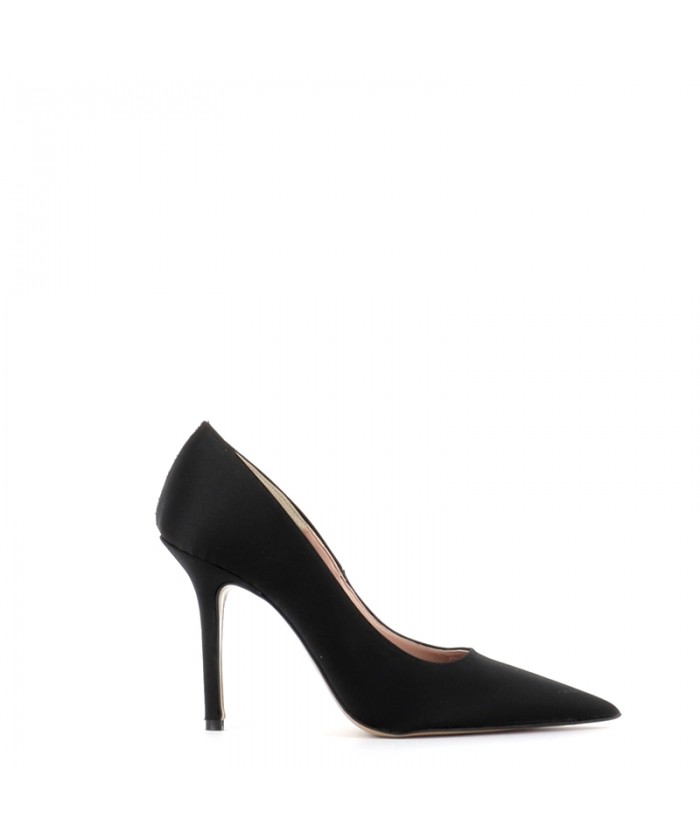 ESCARPIN TINA SATIN NOIR