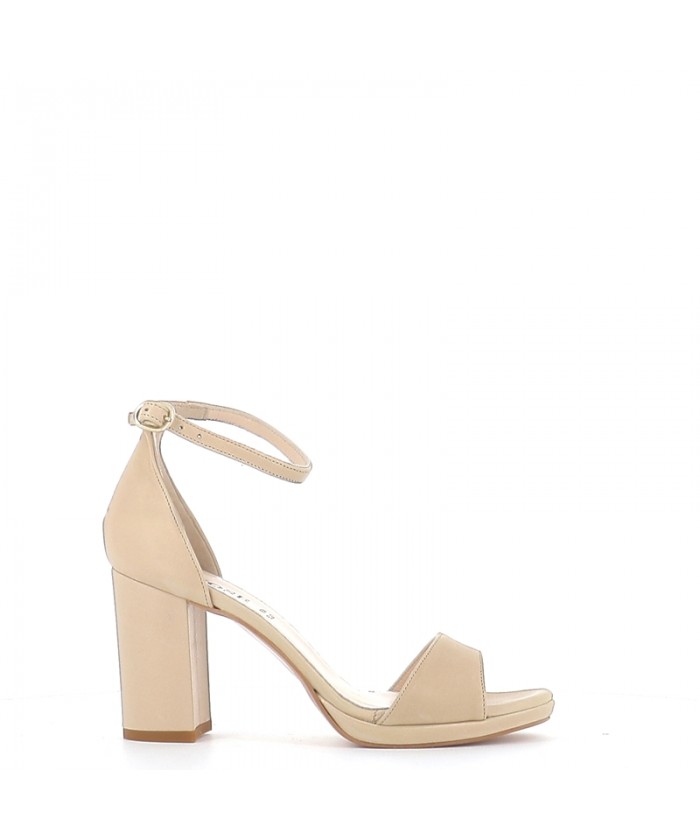 SANDALE MELA CUIR BEIGE