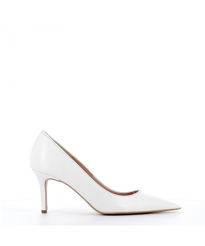 ESCARPIN DIANA CUIR BLANC