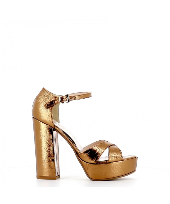 Sandale bronze on sale talon