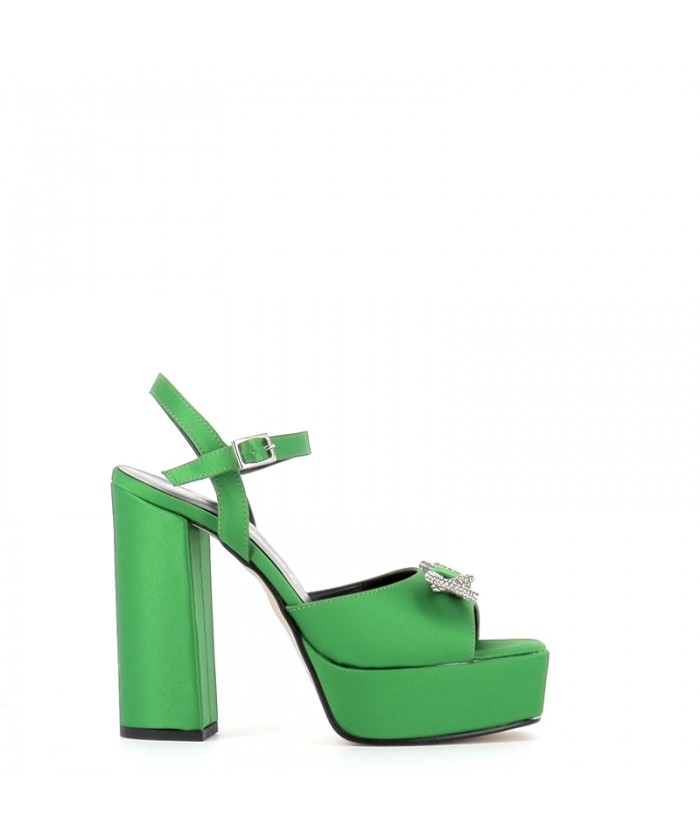 SANDALE JOTA SATIN VERT A...