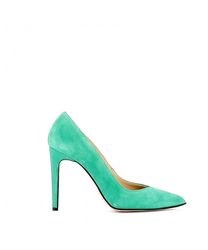 ESCARPIN LAURA DAIM VERT