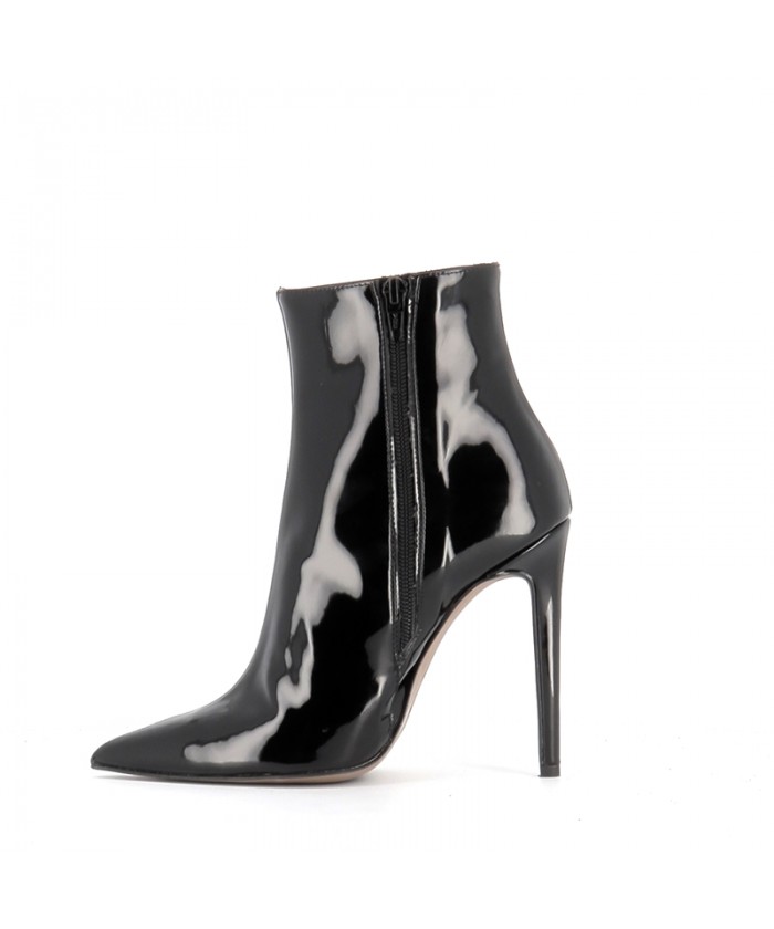 BOTTINE FRED VERNIS NOIR TALON AIGUILLE
