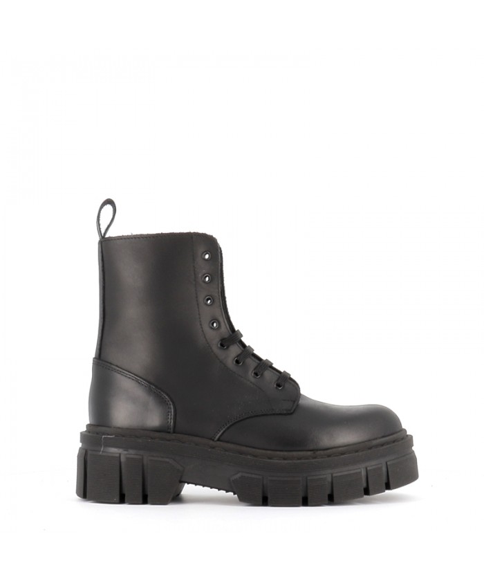 BOTTINES OMEGA CUIR NOIR