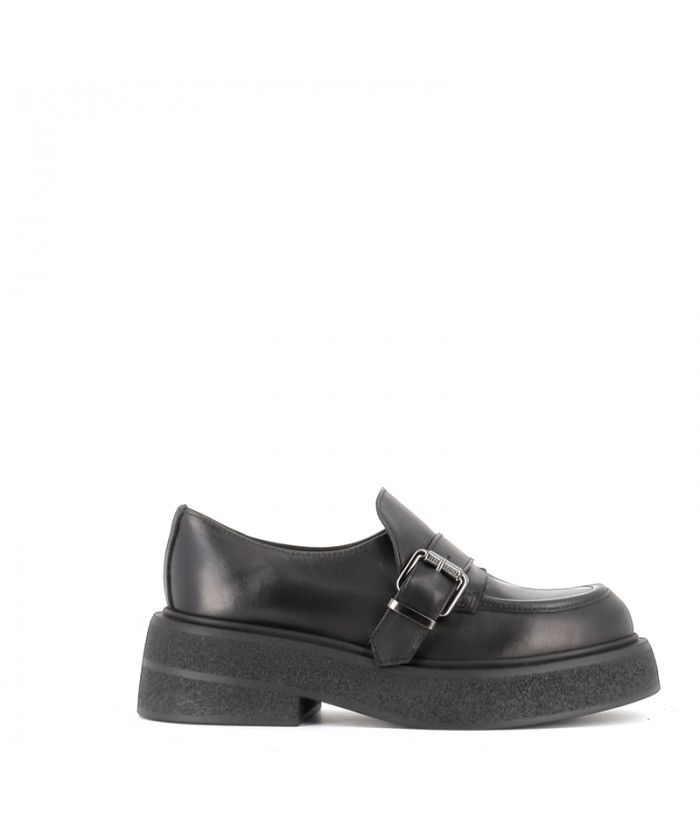 mocassin Rita cuir noir