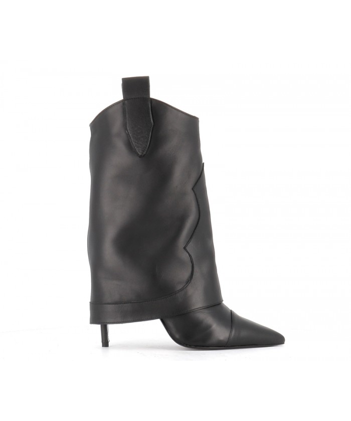 BOTTINE EMY CUIR NOIR