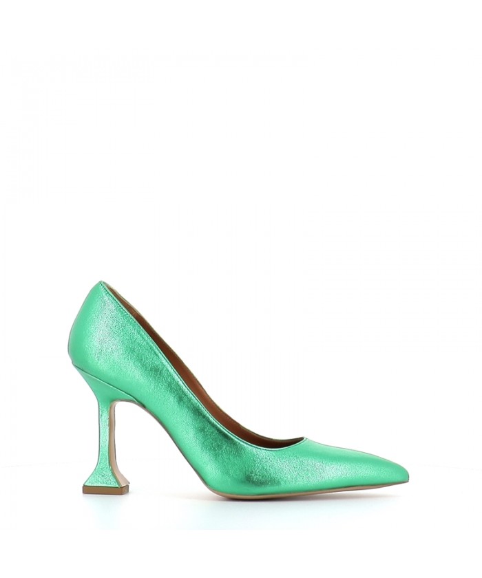 ESCRPIN HUDA CUIR VERT METAL