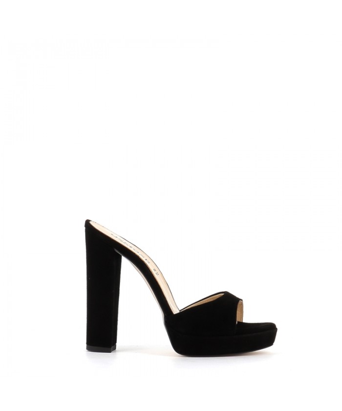 MULES EMMA DAIM NOIR