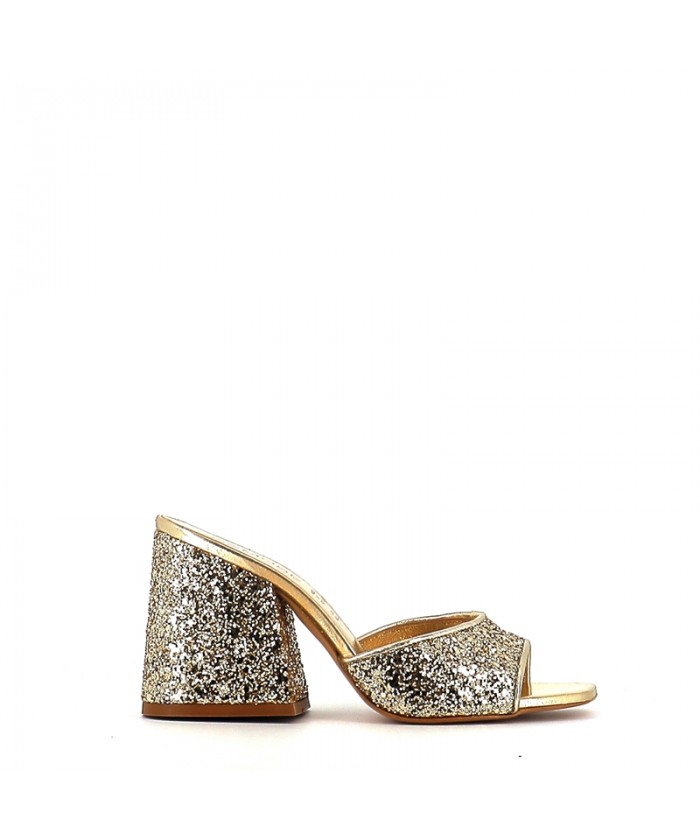 MULES TESLA CUIR GLITTER...