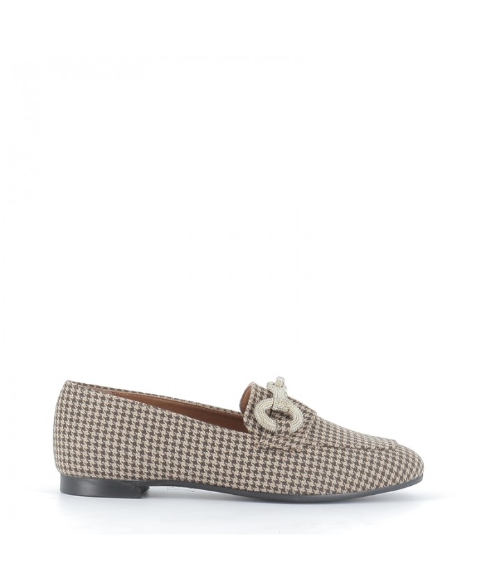 MOCASSIN EVA TOILE MARRON