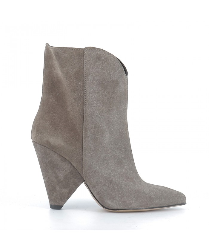 BOTTINE NIZZA DAIM TAUPE