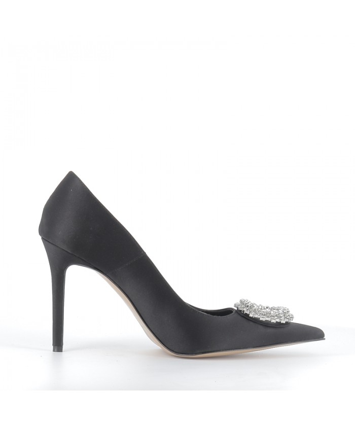 ESCARPIN TRACY24 SATIN NOIR