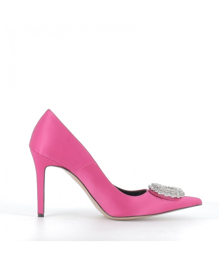 ESCARPIN TRACY24 SATIN FUXIA