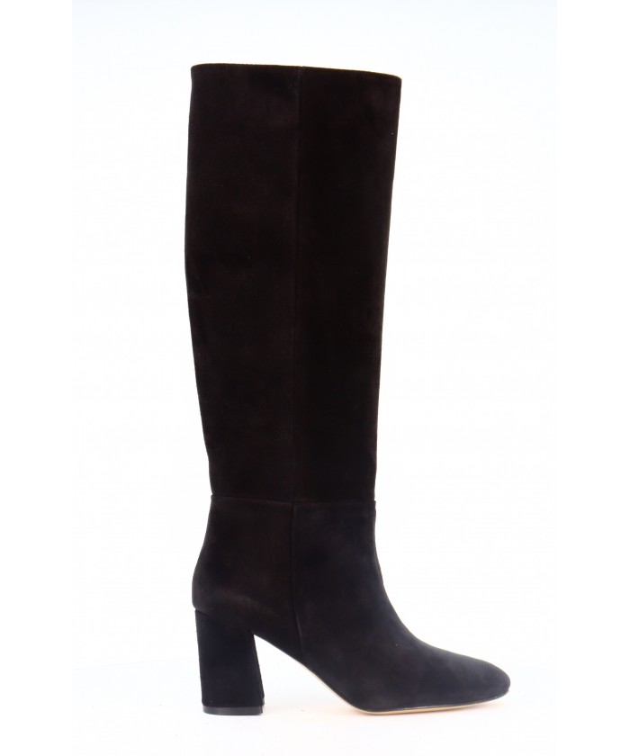 BOTTE CARMEN EN DAIM NOIR