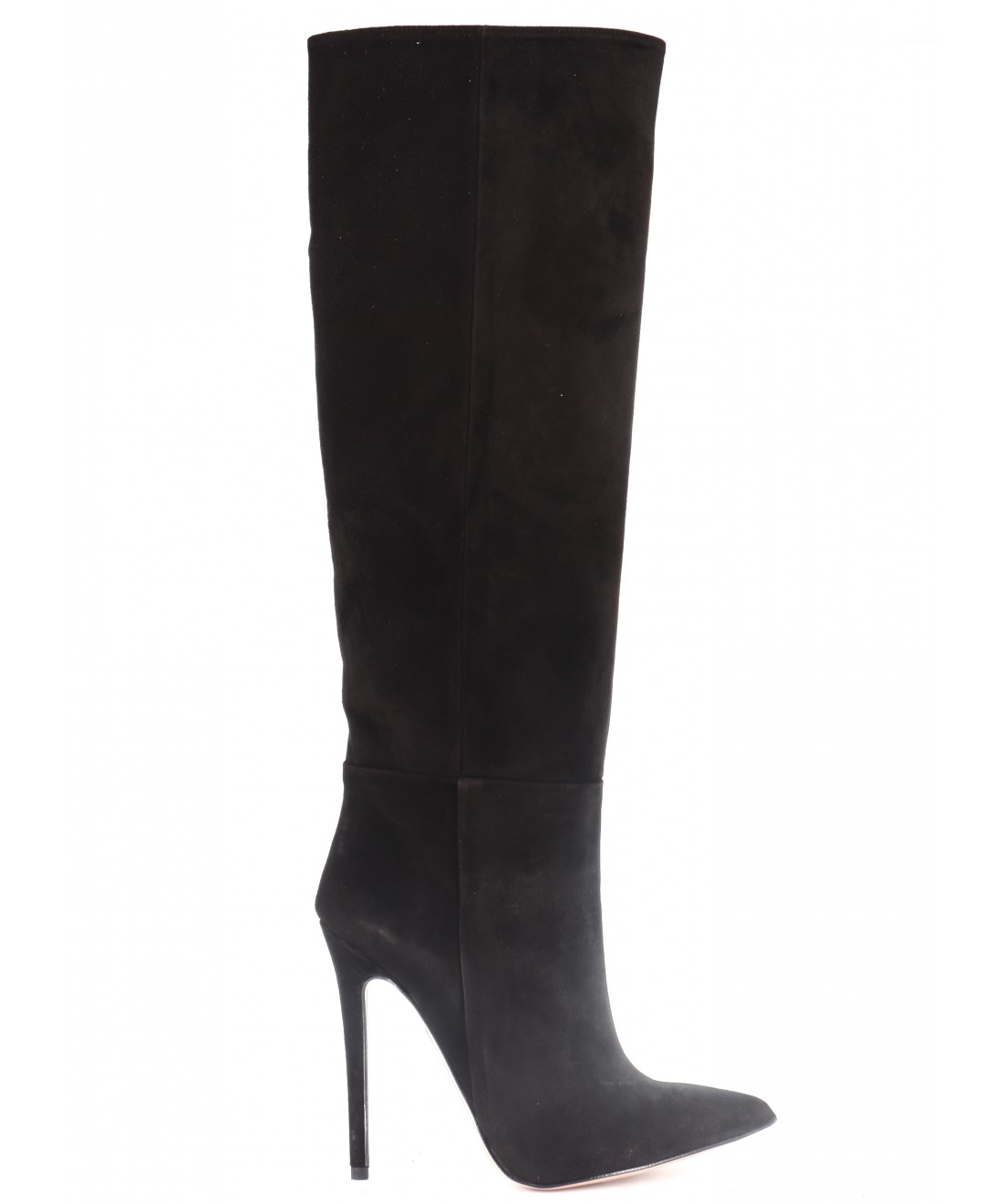 bottes daim noir femme