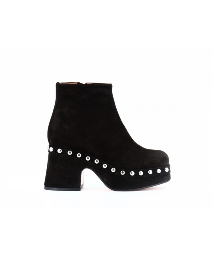 Must Have OSMOSE Shoes botte cuir noir crantée que tout le monde veut