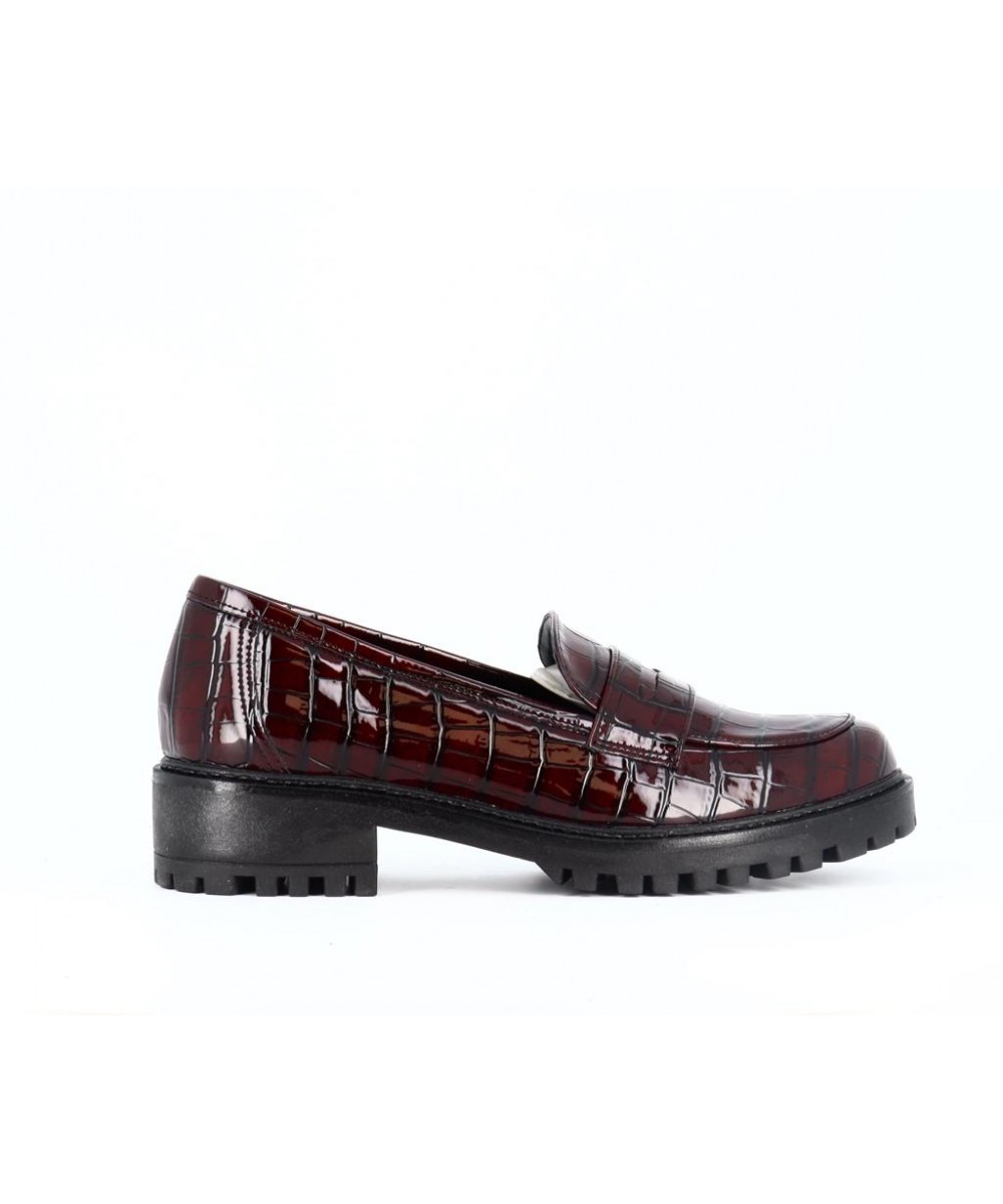 Mocassin bordeaux femme outlet