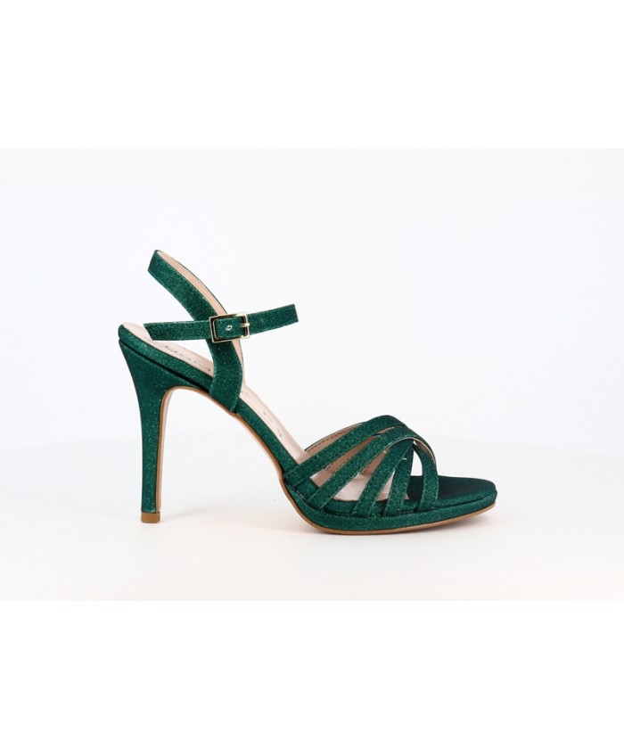 SANDALE OFRA PAILLETTE VERT