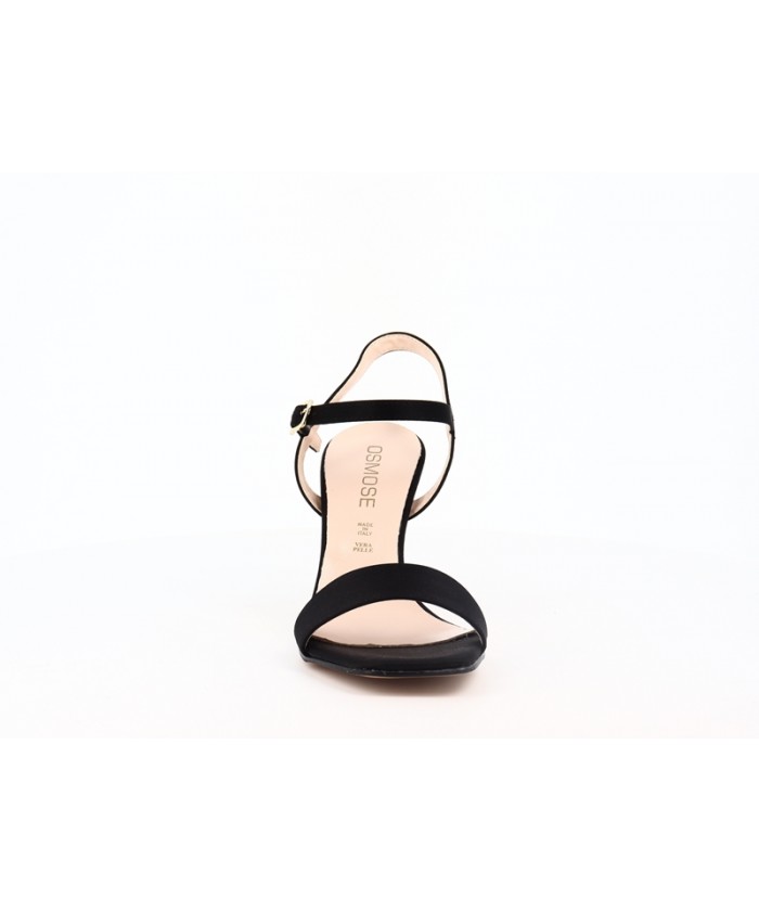 SANDALE SACHA SATIN NOIR