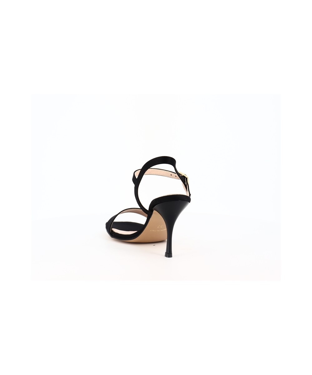 SANDALE SACHA SATIN NOIR