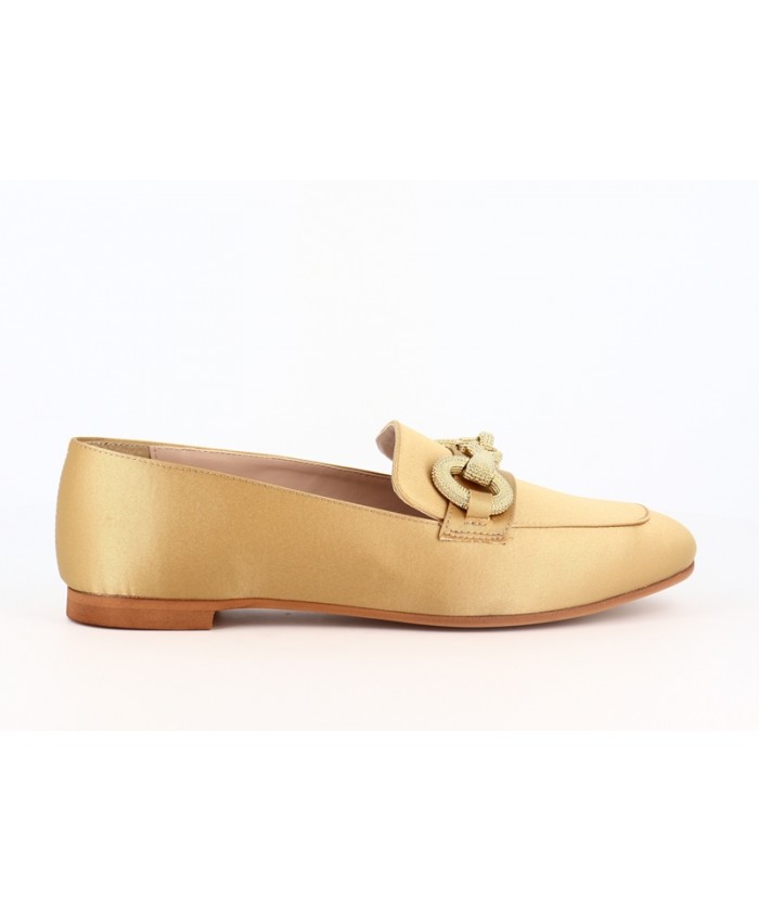 MOCASSIN MARILOU SATIN BEIGE