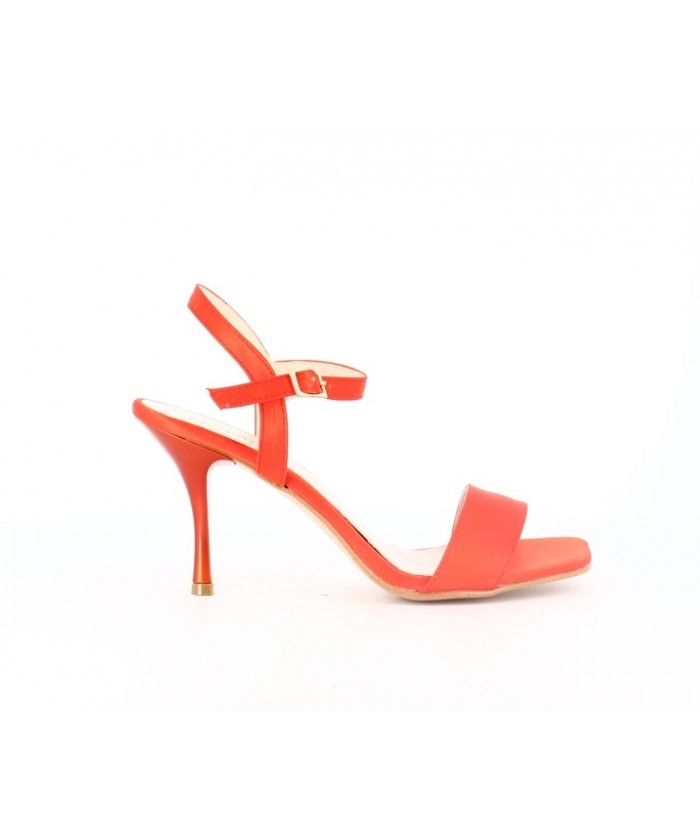 SANDALE SACHA SATIN ORANGE