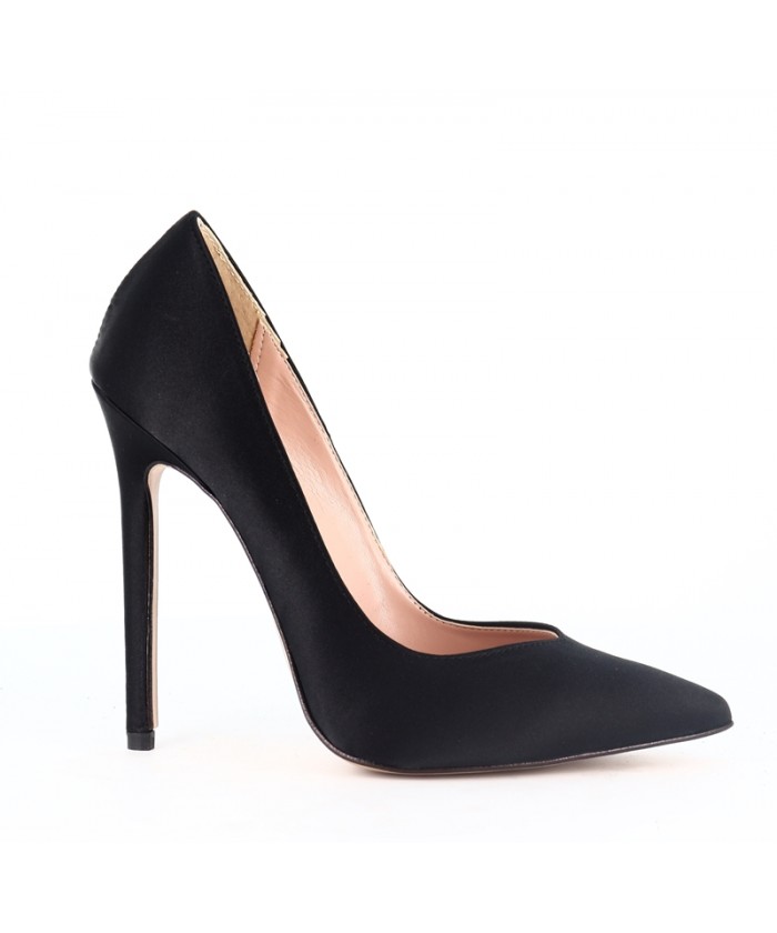 ESCARPIN DANY SATIN NOIR