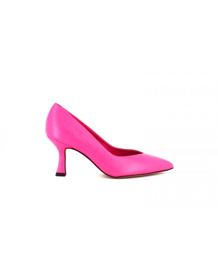 ESCARPIN ADELE CUIR FUCHSIA