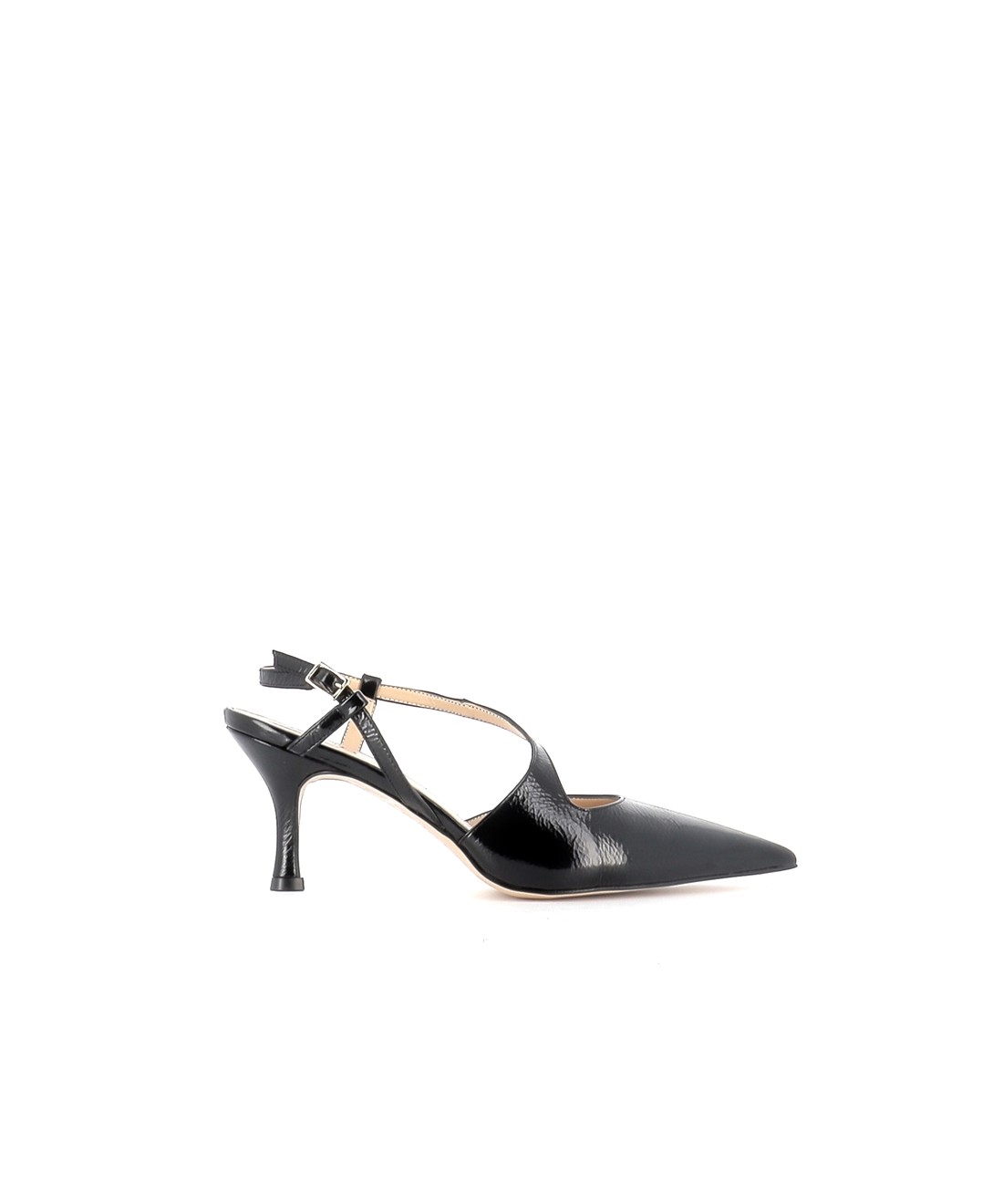 Escarpins Femme Rio Fiore Noir/Beige - Talon Bloc 8cm - Imitation Daim Souple - Largeur Normale/Étroite