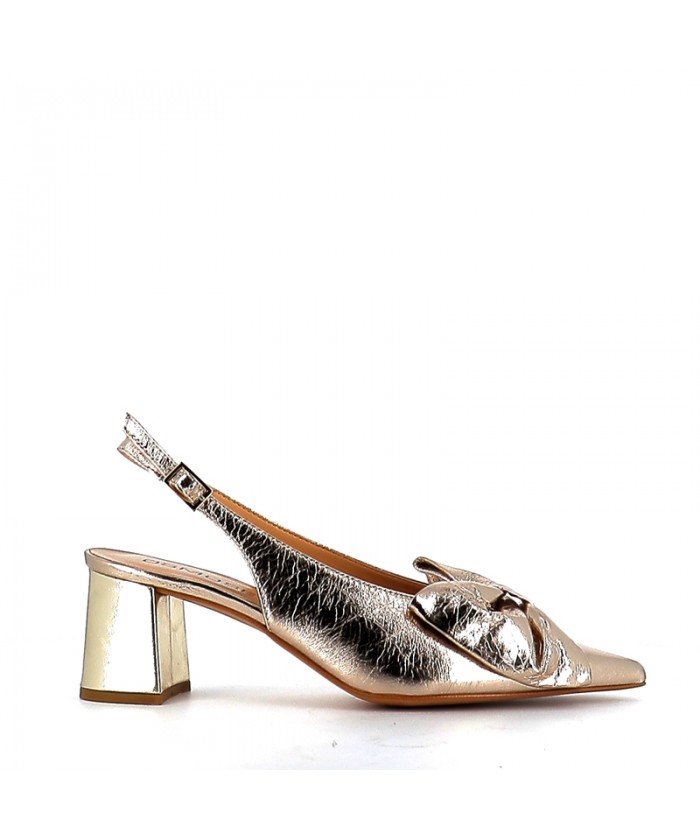 ESCARPIN BAHIA 65 CUIR PLATINE