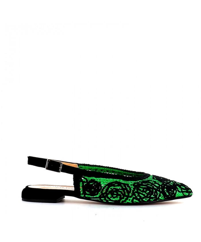 BALLERINE BELEM TISSU VERT