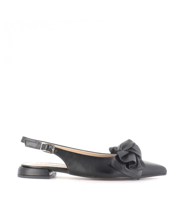 BALLERINE GOIA CUIR NOIR
