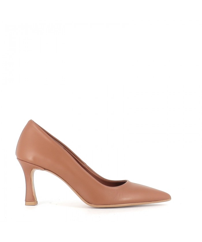 ESCARPIN MONIK CUIR MARRON