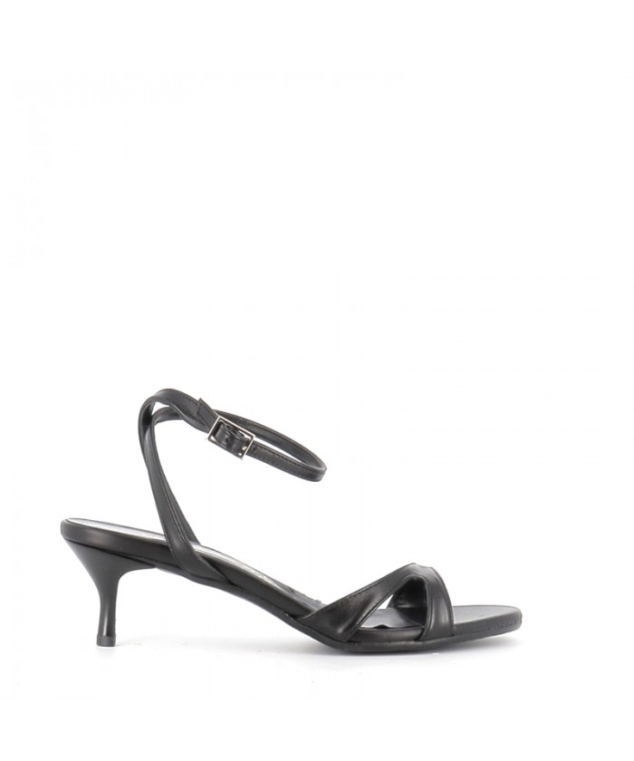 SANDALE ESSEN CUIR NOIR