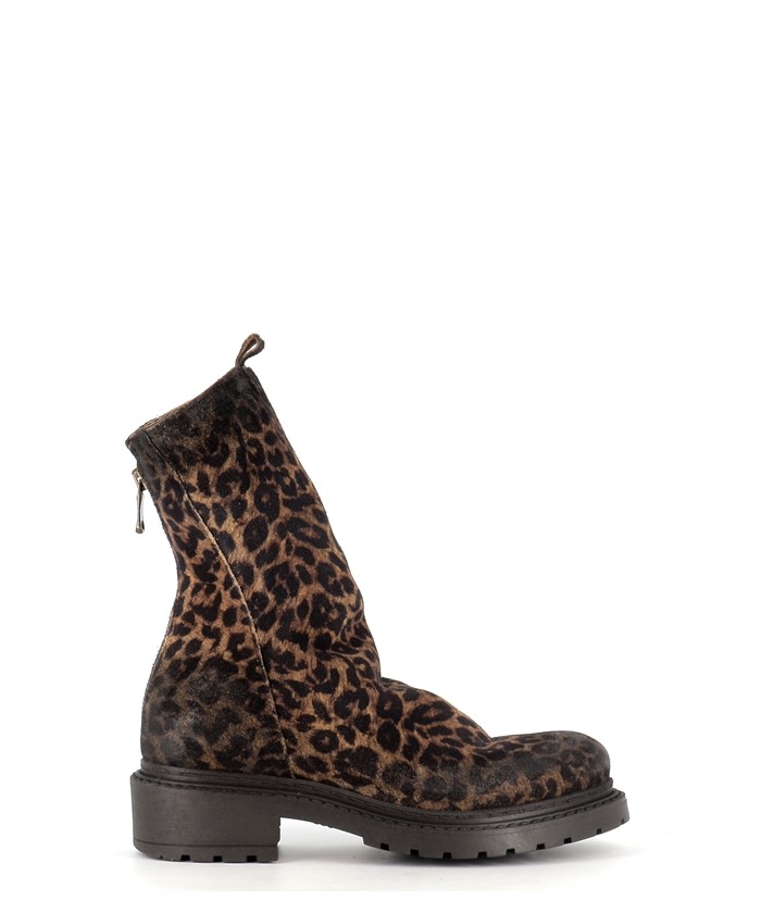 BOOTS  IVRESSE CUIR LEOPARD